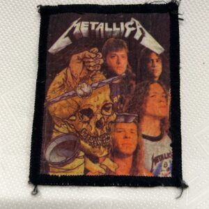 Nášivka Metallica - vintage 80´s  7,7cm x 9,8cm